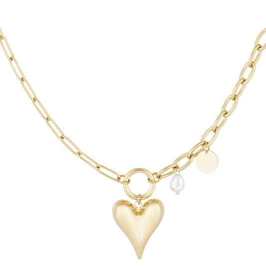 Ketting 'Parel hart'