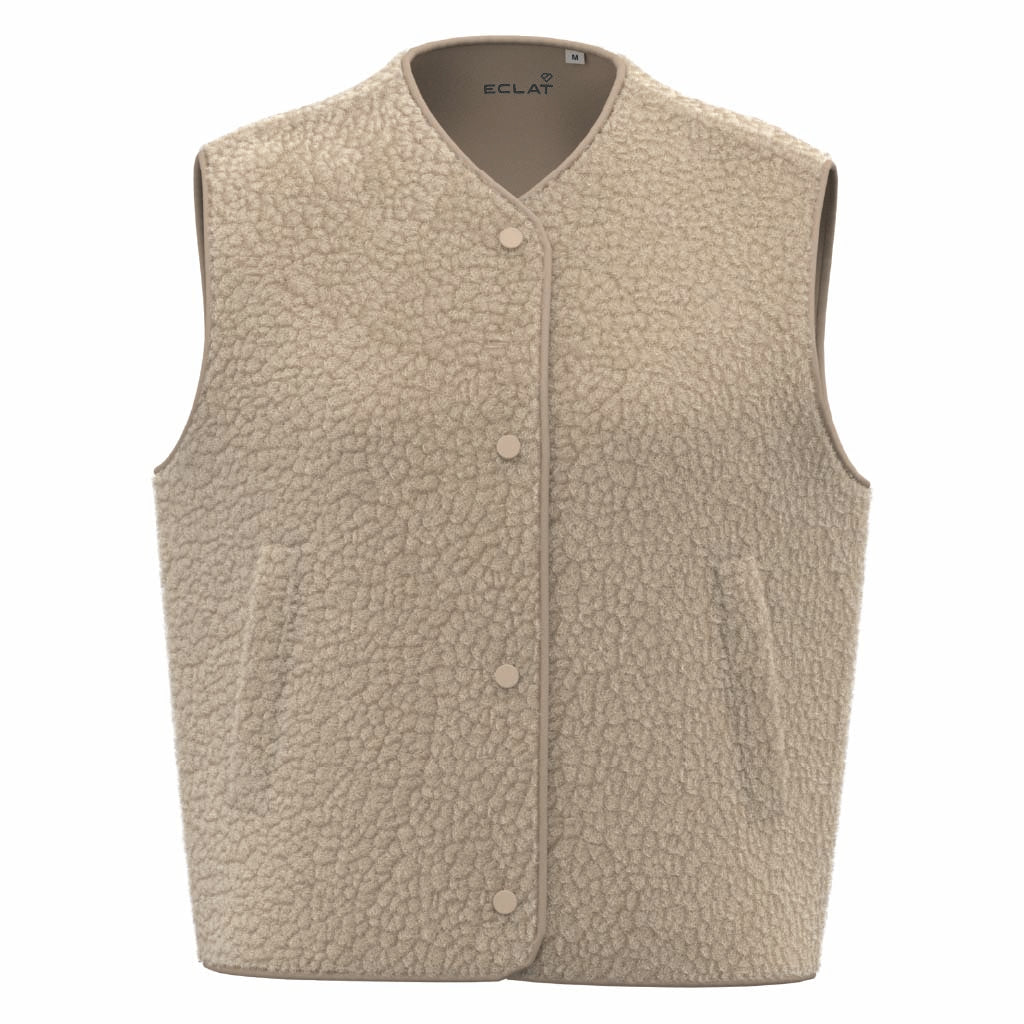 Eclat mouwloos sherpa damesjasje