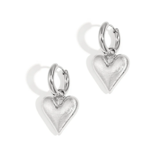 Oorbellen 'Hanger hart'